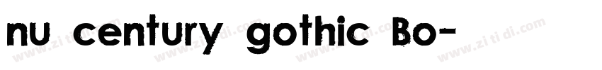 nu century gothic Bo字体转换